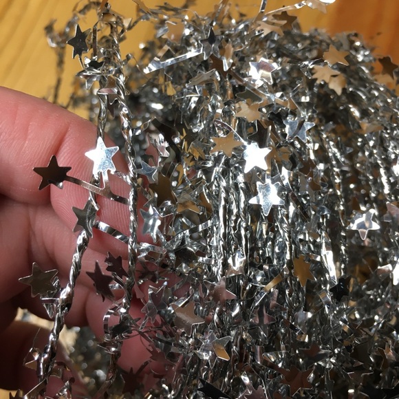Silver Mini Star Wire Garland Shapeable Wired Decor - Picture 5 of 10